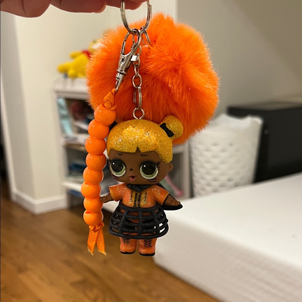 LOL Doll Keychain with Pom Pom